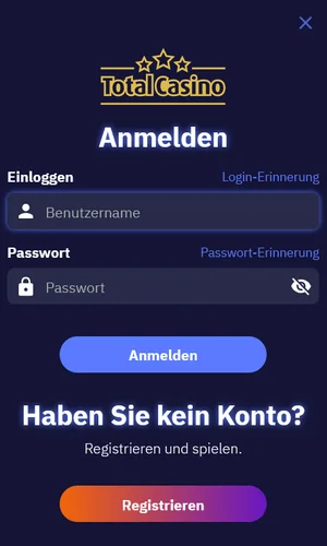 total casino login